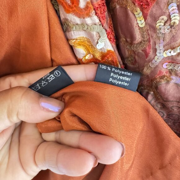 Vintage Louis Féraud 100% Silk Metallic Gold Sequins/ Beaded Jacket & Mini Dress - Picture 13 of 14